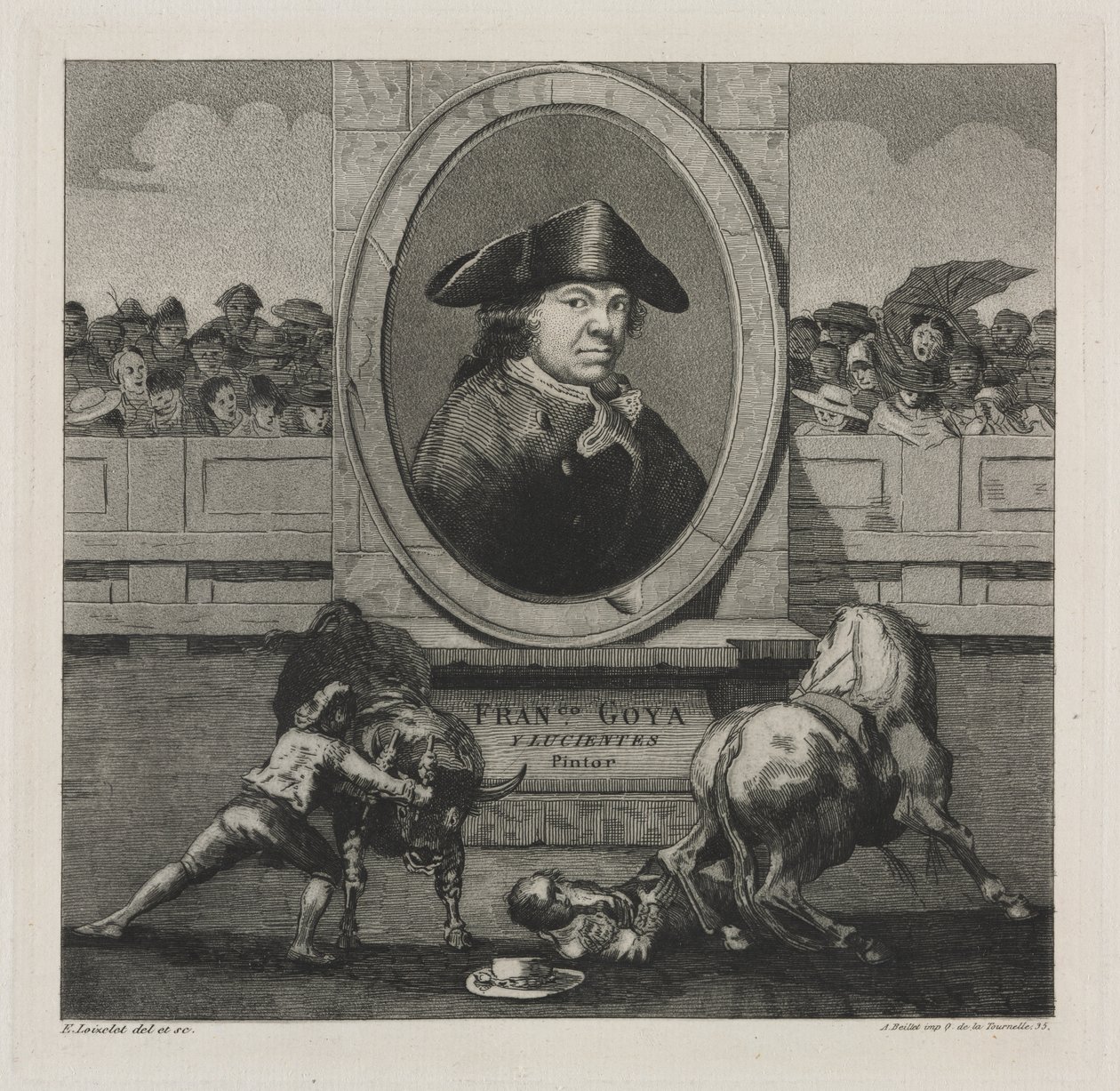Touradas: Frontispício de Francisco de Goya