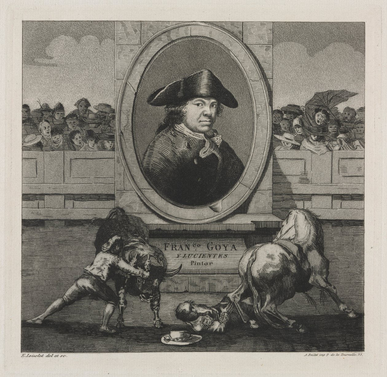 Touradas: Frontispício, 1876. de Francisco de Goya