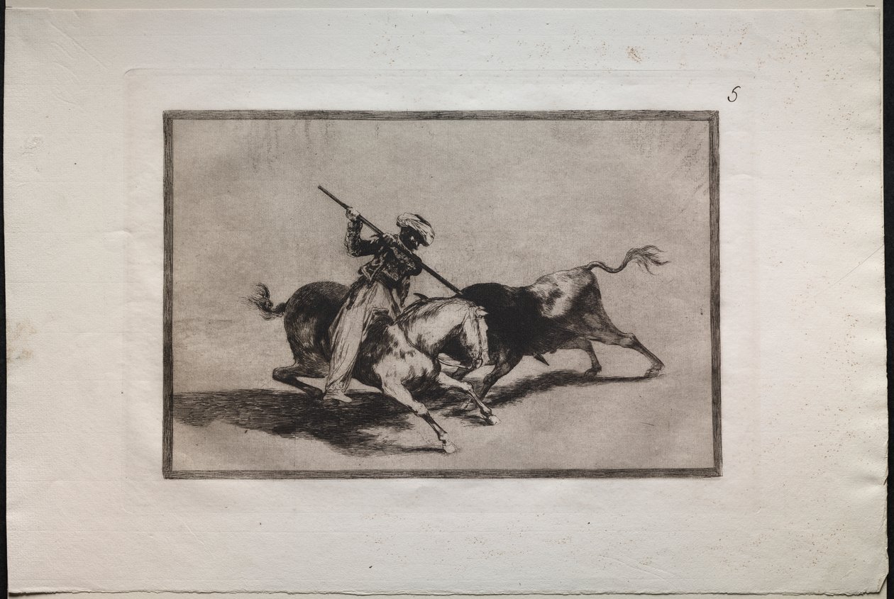 Touradas: O mouro espirituoso Gazul é o primeiro a lutar de acordo com as regras de Francisco de Goya