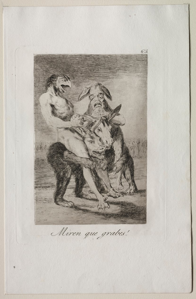 Caprichos: Veja como são solenes! de Francisco de Goya