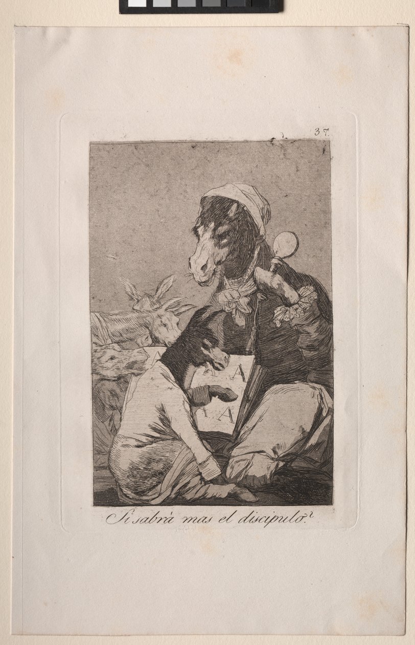 Caprichos: o aluno não saberia mais? de Francisco de Goya