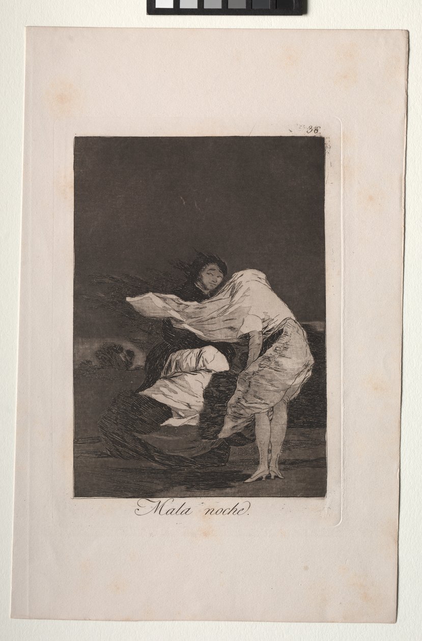 Caprichos: uma noite ruim de Francisco de Goya