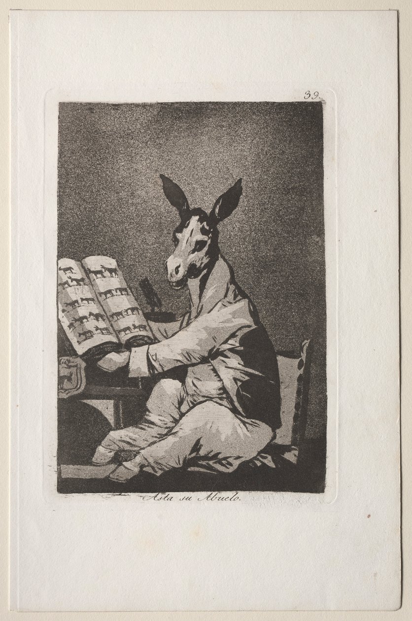 Caprichos: E seu avô também. de Francisco de Goya