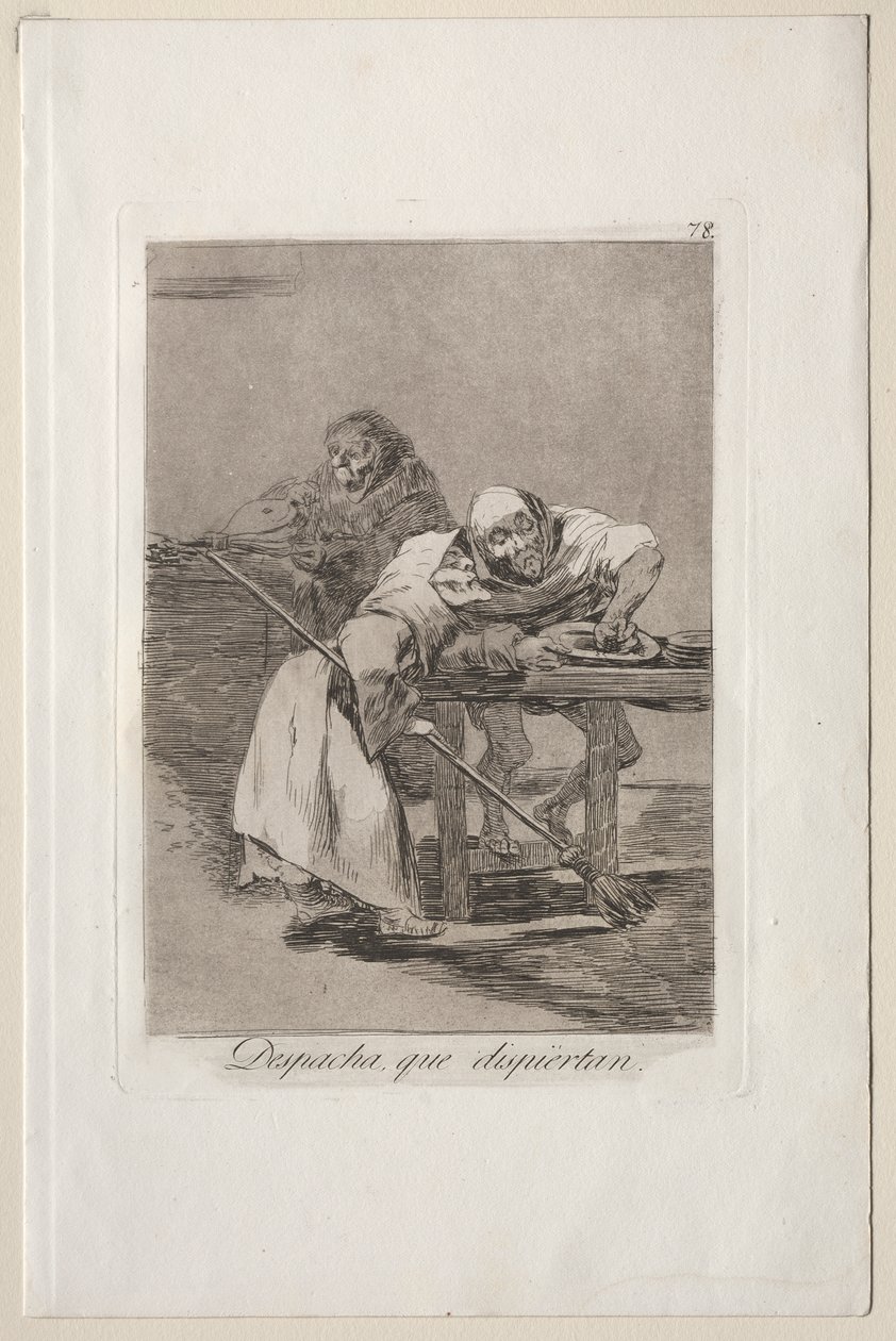 Caprichos: Seja rápido, eles estão acordando de Francisco de Goya