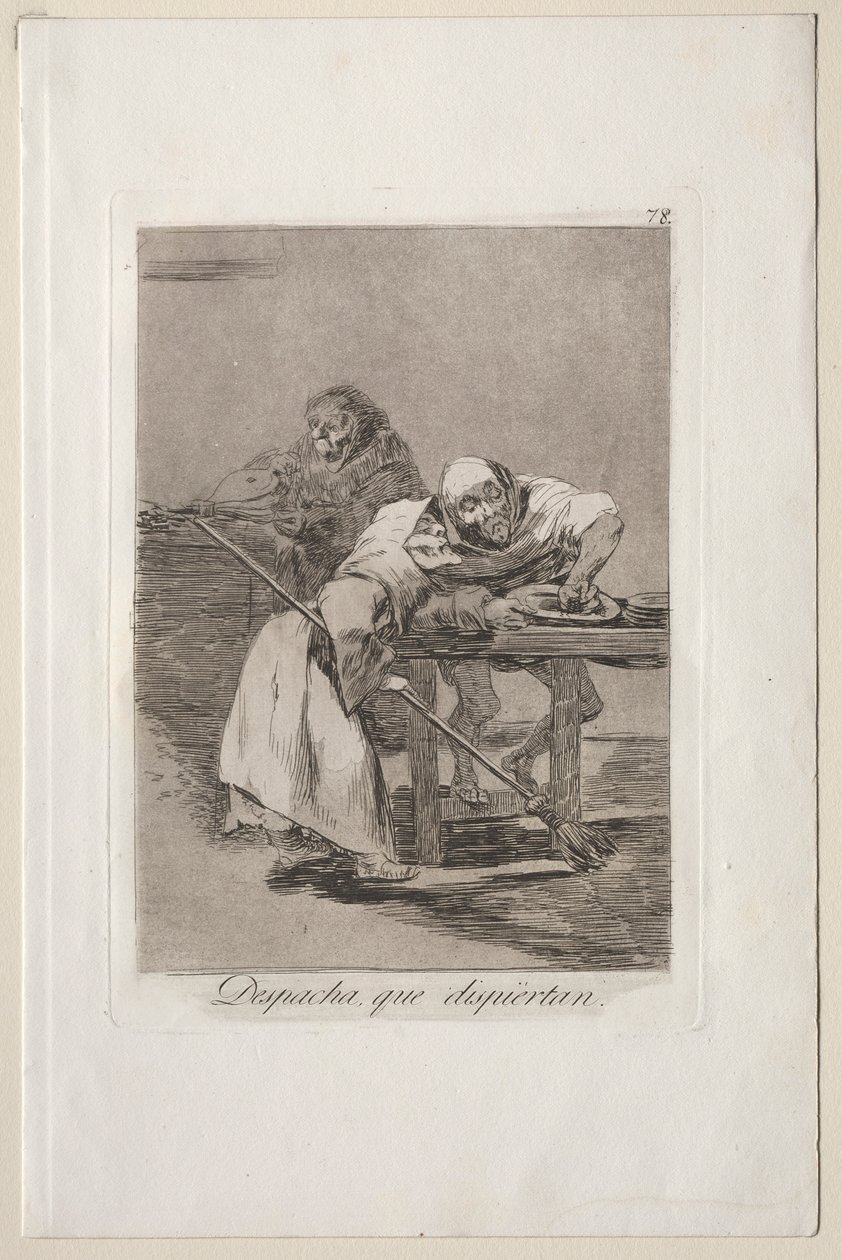 Caprichos: Seja rápido, eles estão acordando. de Francisco de Goya