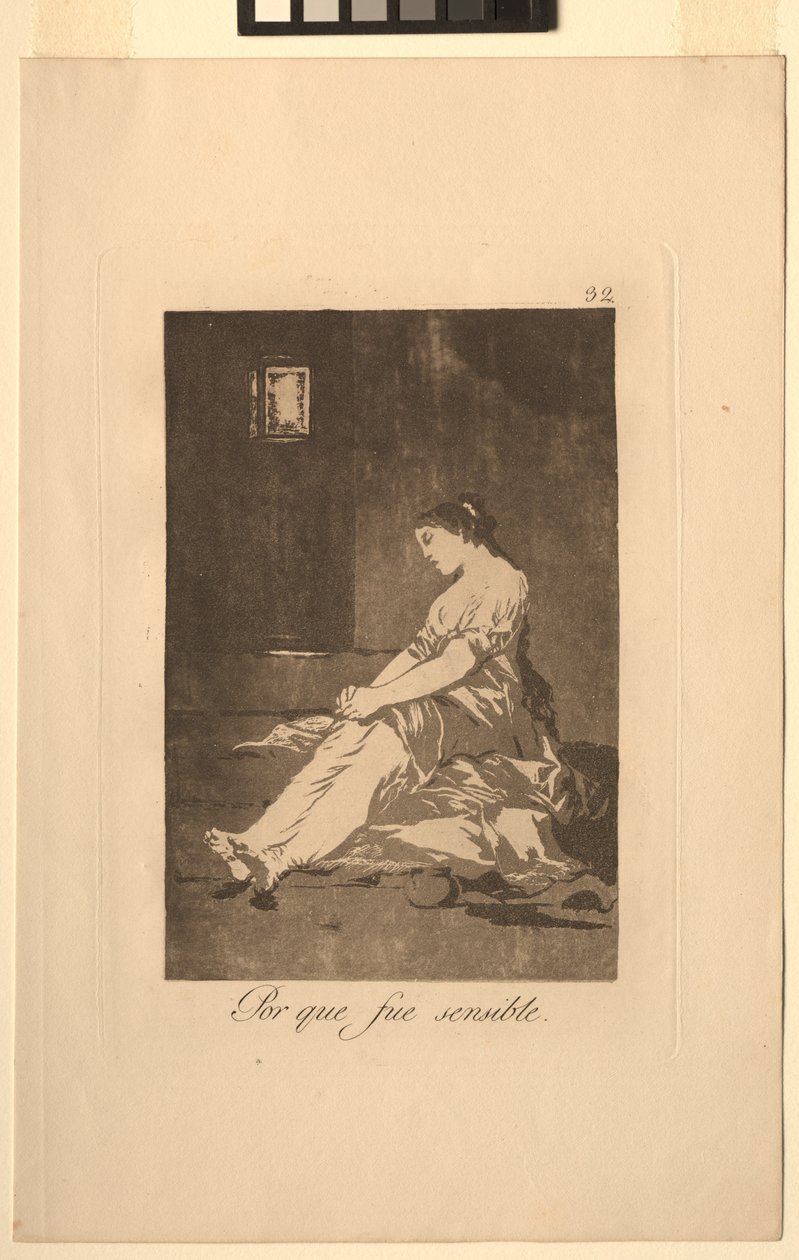 Caprichos: porque ela era suscetível .. de Francisco de Goya