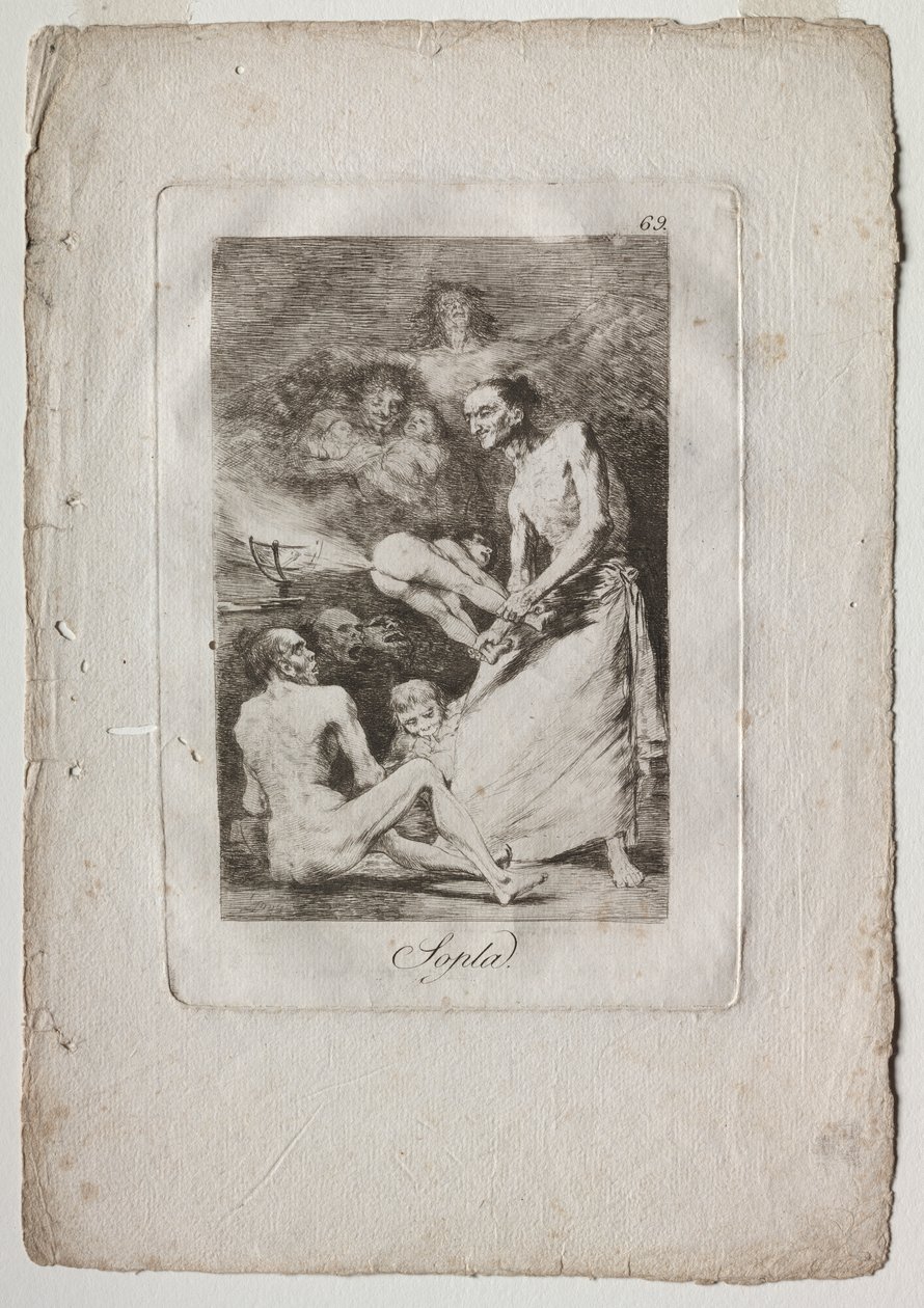 Caprichos: Golpe de Francisco de Goya