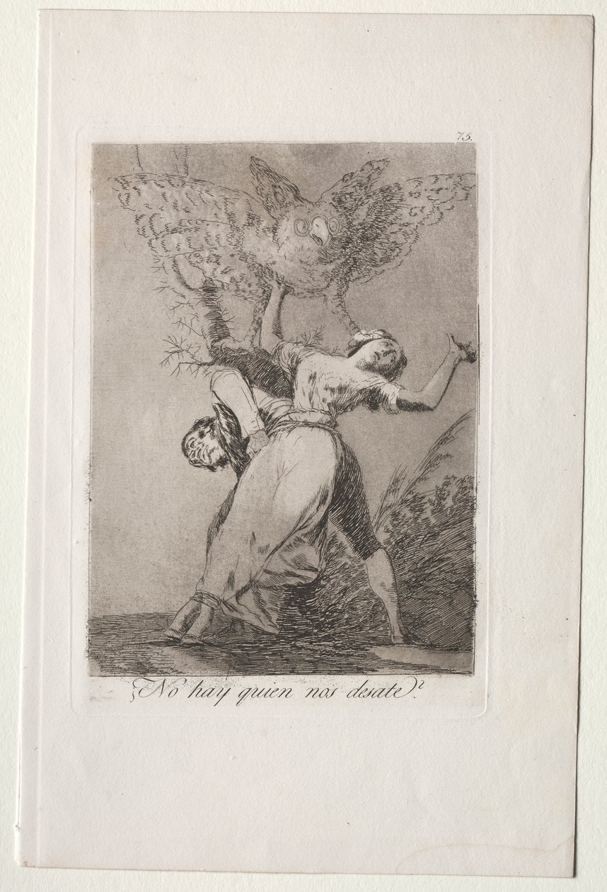 Caprichos: Ninguém pode nos desatar? de Francisco de Goya
