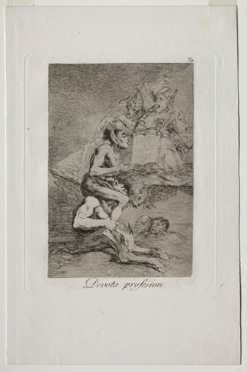 Caprichos: Profissão devota. de Francisco de Goya