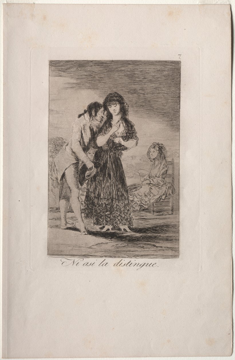 Caprichos: Mesmo assim, ele não consegue distingui-la de Francisco de Goya