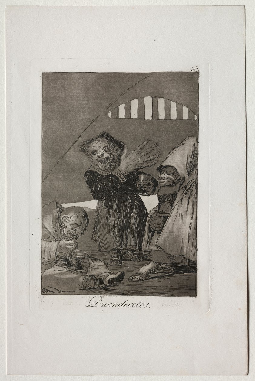 Caprichos: Hobgolins de Francisco de Goya