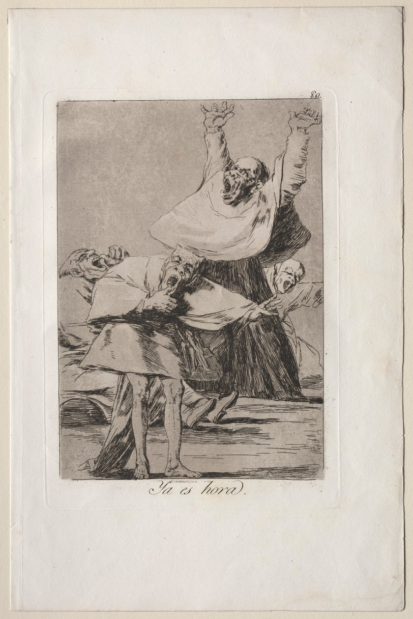 Caprichos: Está na hora. de Francisco de Goya