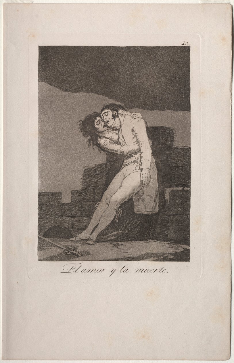 Caprichos: Amor e Morte. de Francisco de Goya