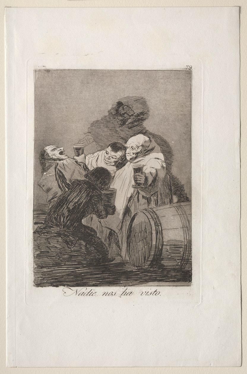 Caprichos: Ninguém nos viu de Francisco de Goya
