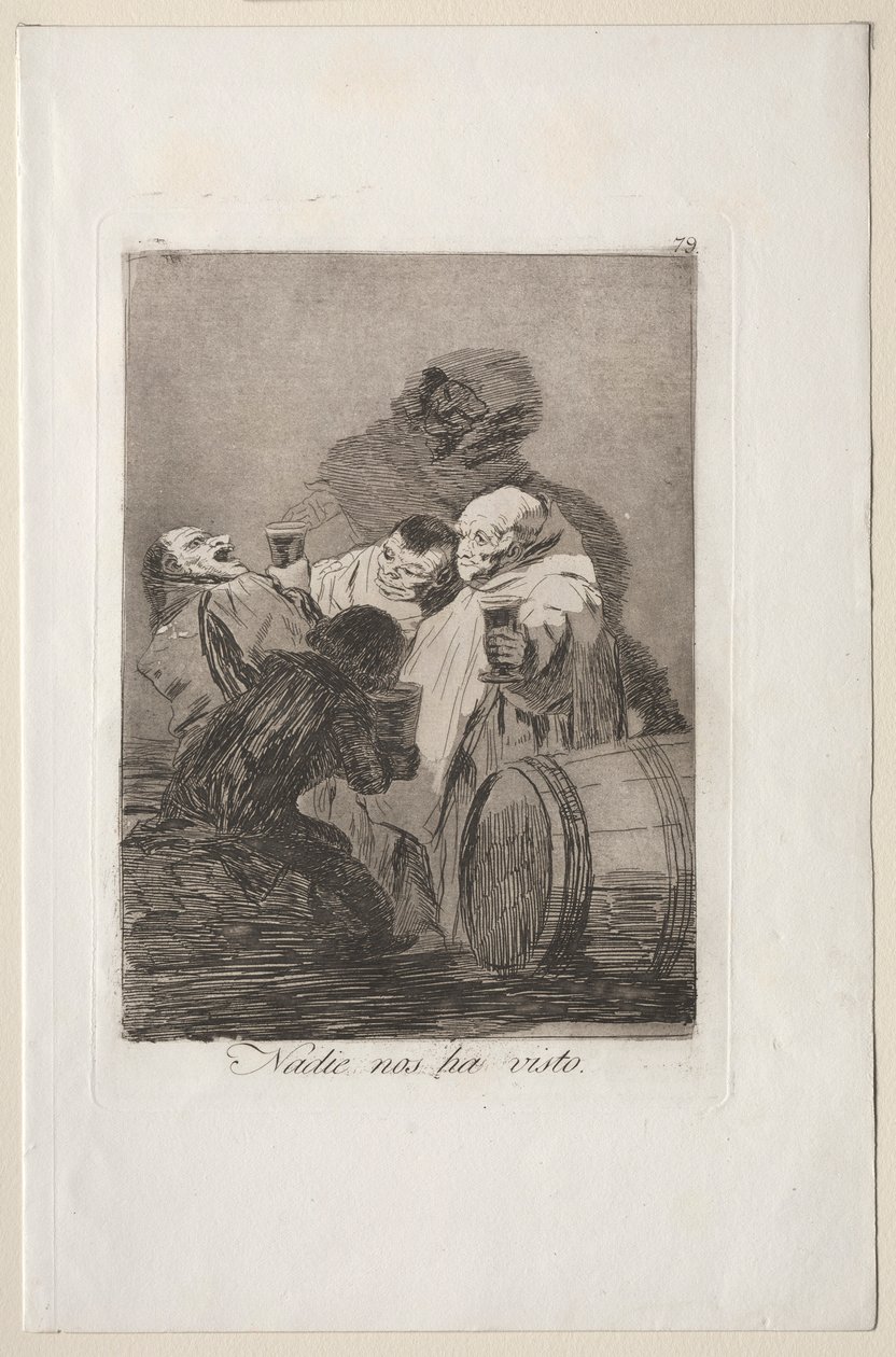 Caprichos: Ninguém nos viu. de Francisco de Goya