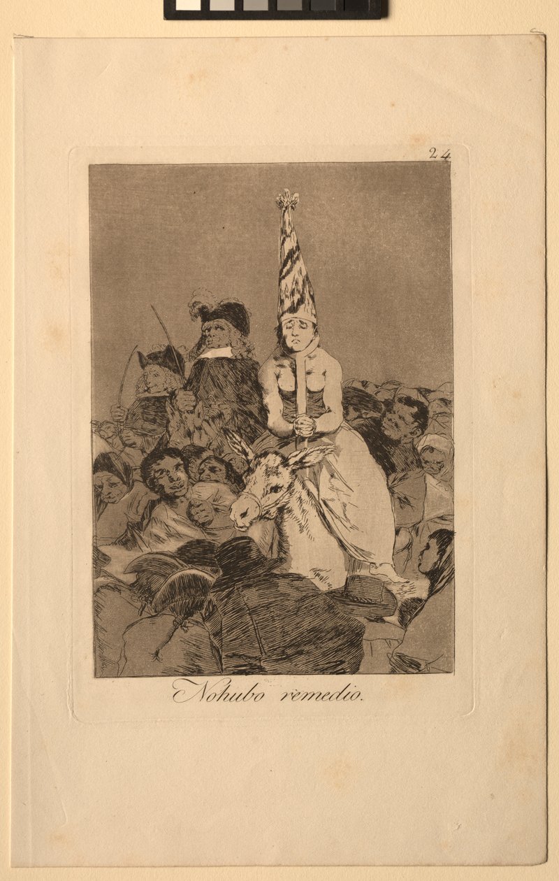 Caprichos: nada pode ser feito sobre isso. de Francisco de Goya