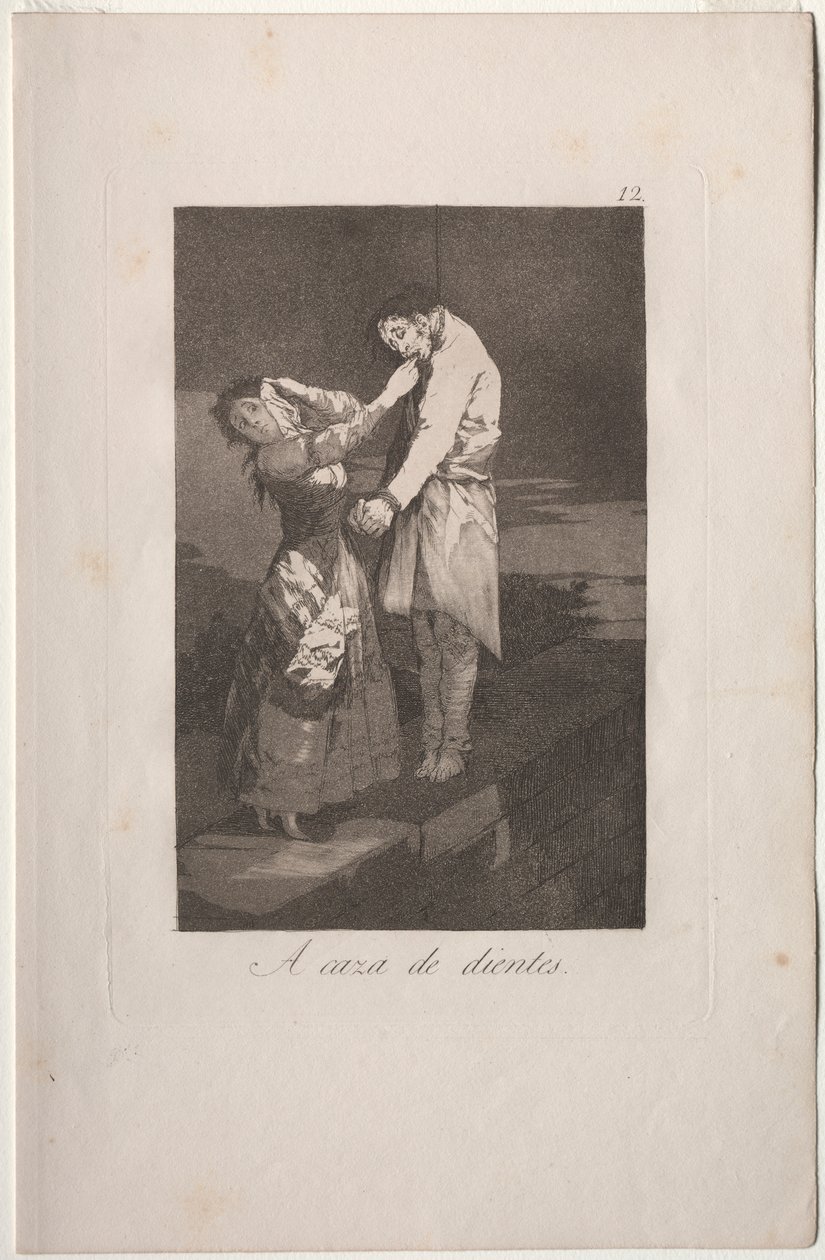 Caprichos: em busca de dentes de Francisco de Goya
