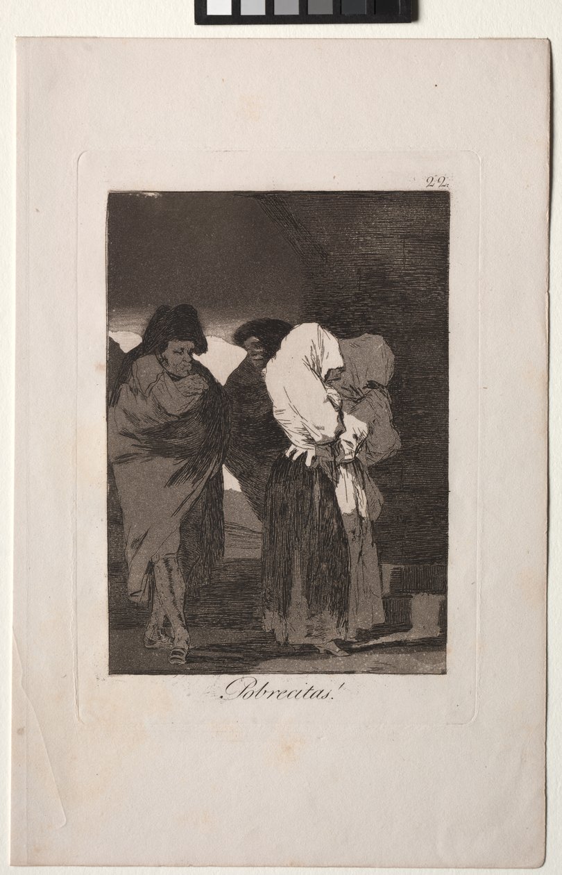 Caprichos: Pobres meninas! de Francisco de Goya