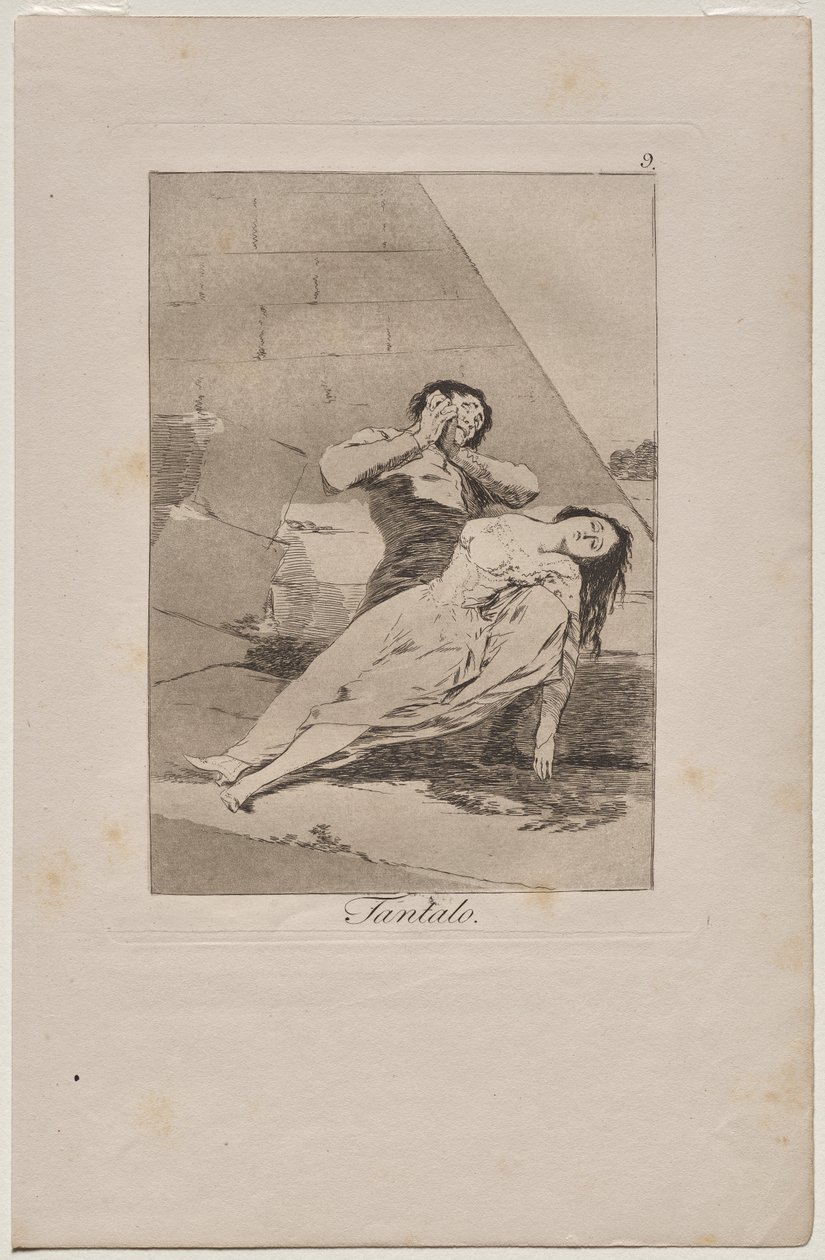 Caprichos: Tântalo de Francisco de Goya