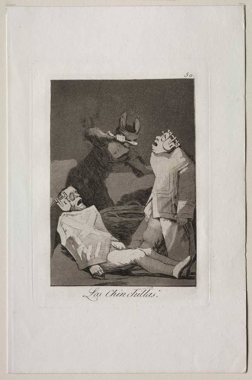 Caprichos: As Chinchilas de Francisco de Goya