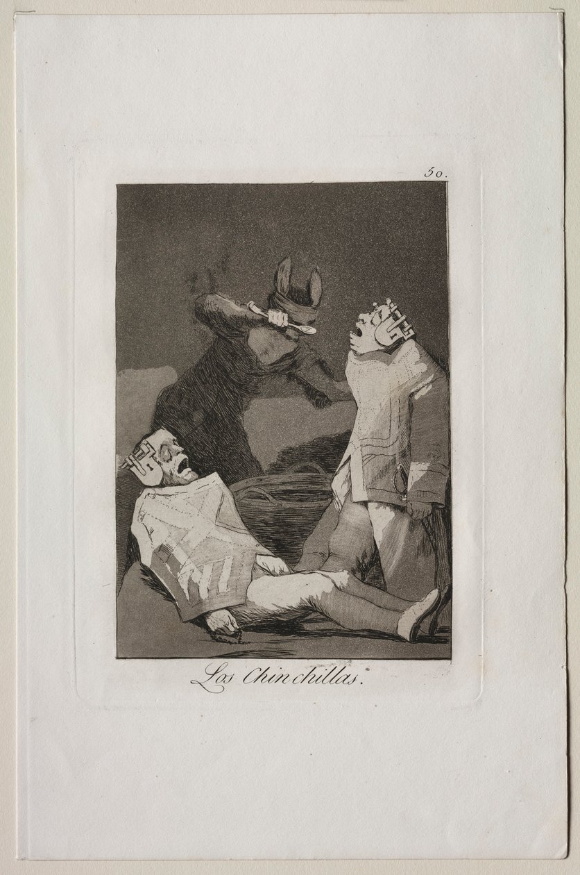 Caprichos: as chinchilas. de Francisco de Goya