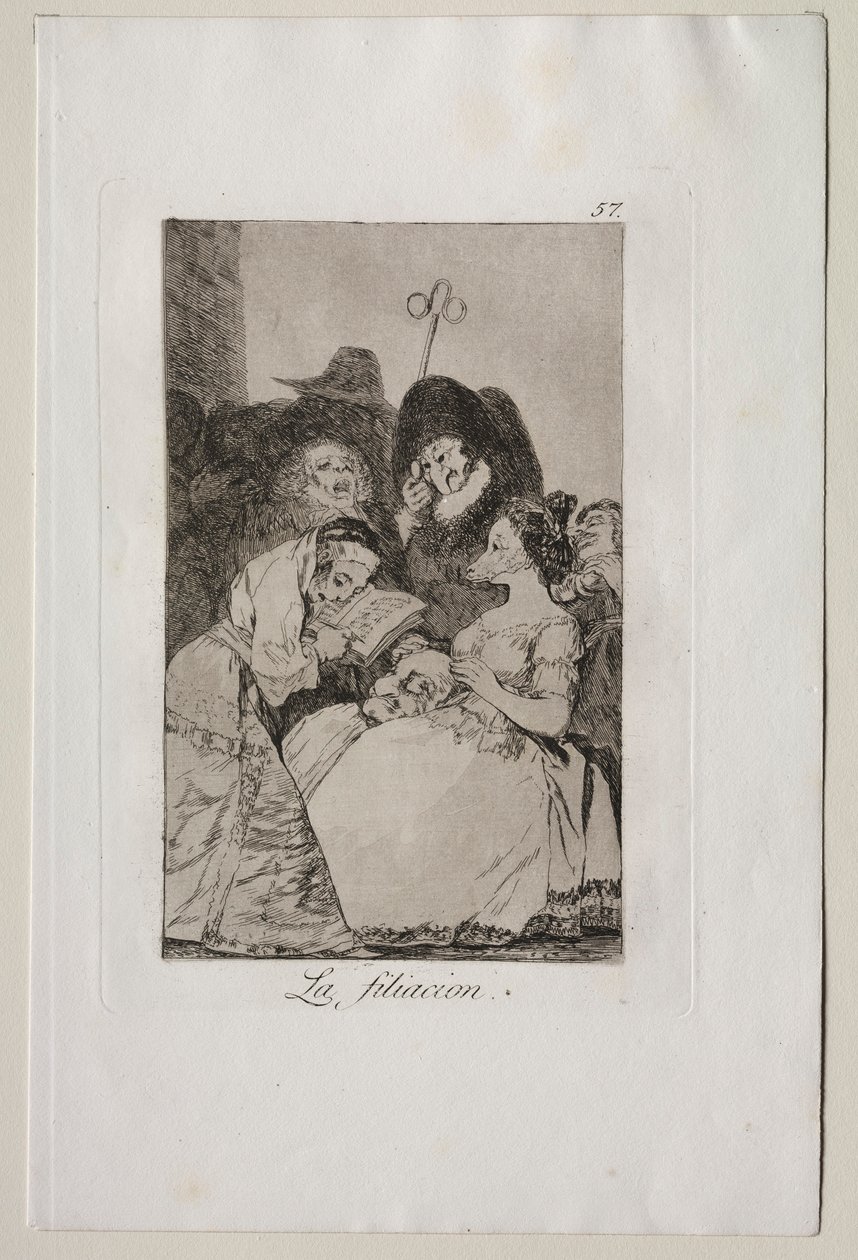 Caprichos: a filiação. de Francisco de Goya