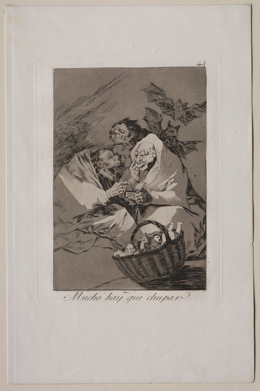 Caprichos: há muito o que chupar de Francisco de Goya