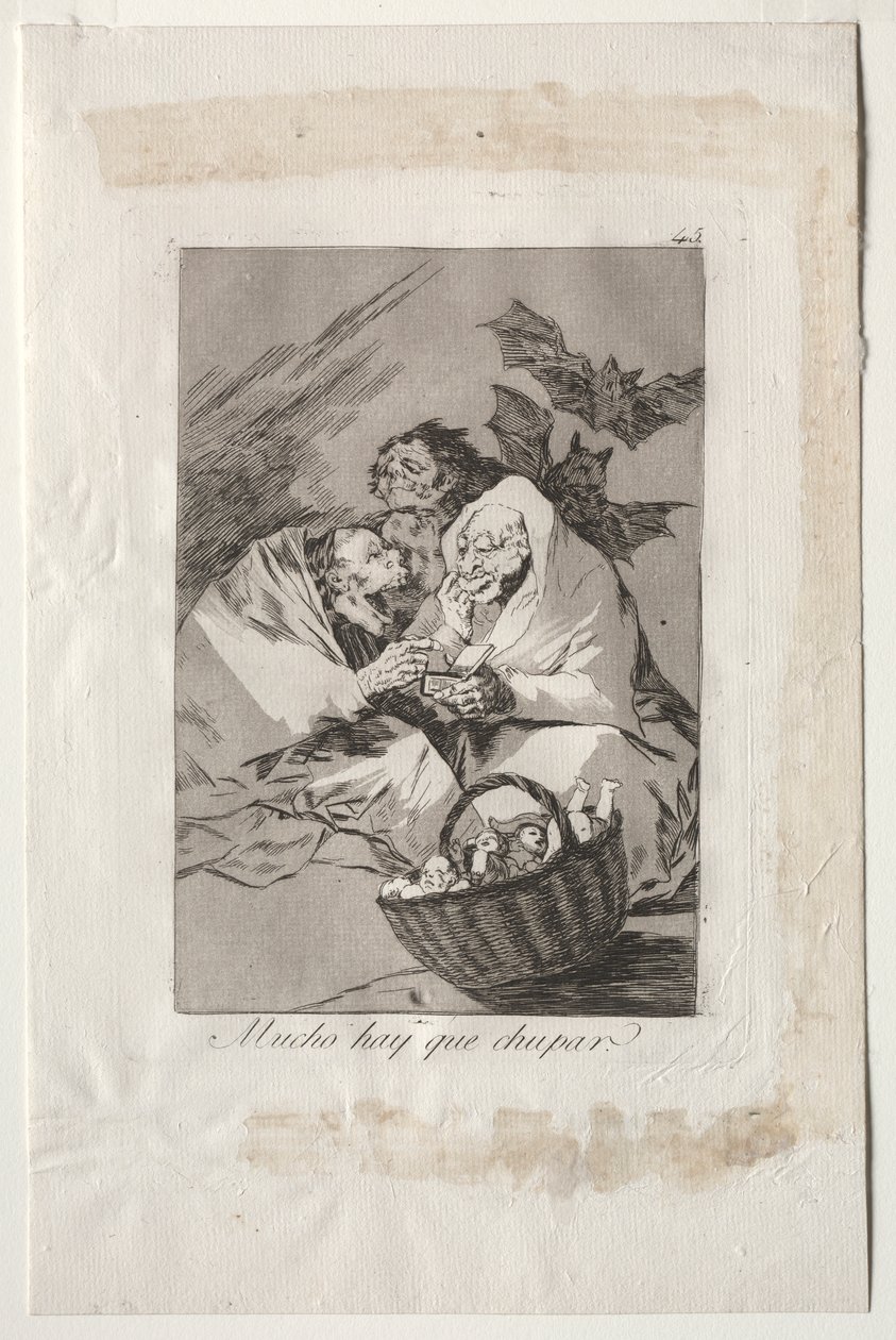 Caprichos: há muito o que chupar de Francisco de Goya