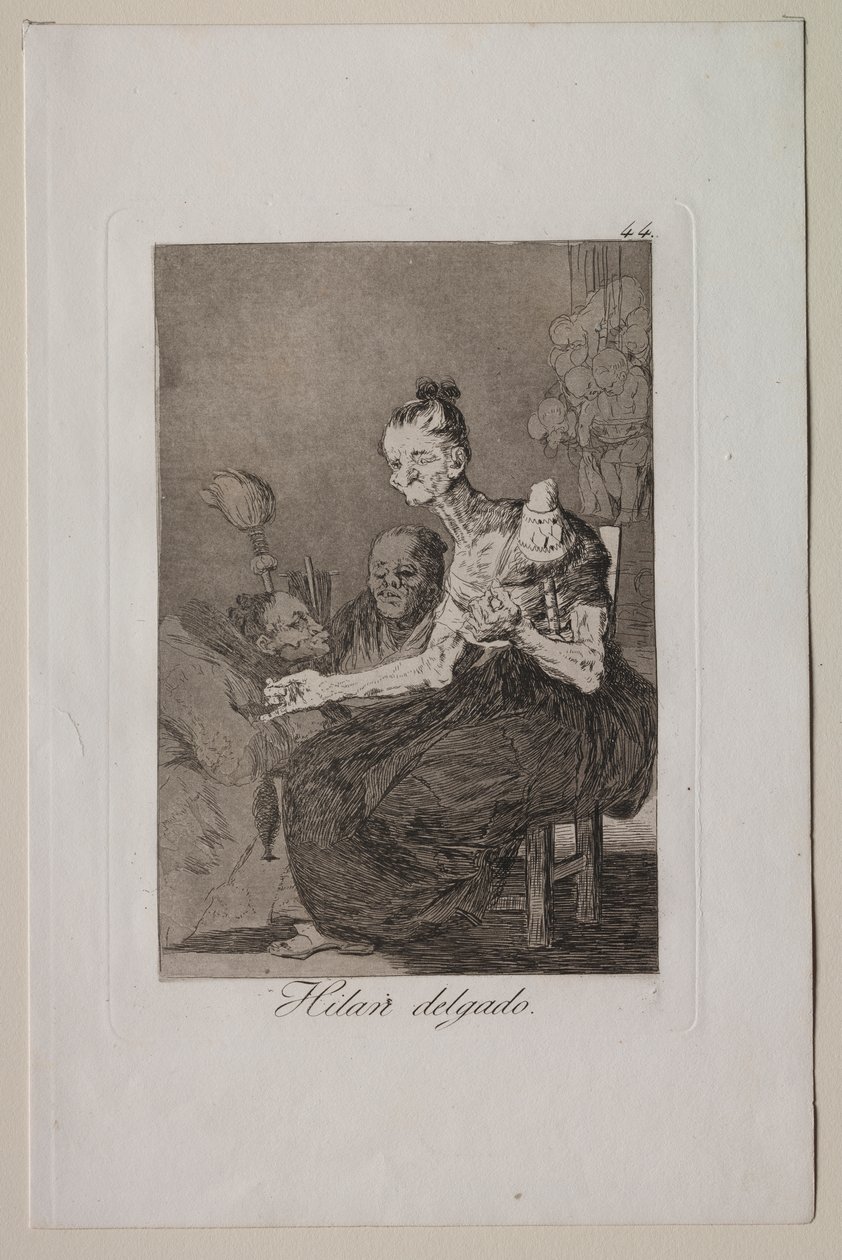 Caprichos: eles giram finamente de Francisco de Goya