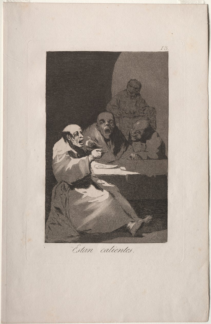Caprichos: Eles são quentes. de Francisco de Goya
