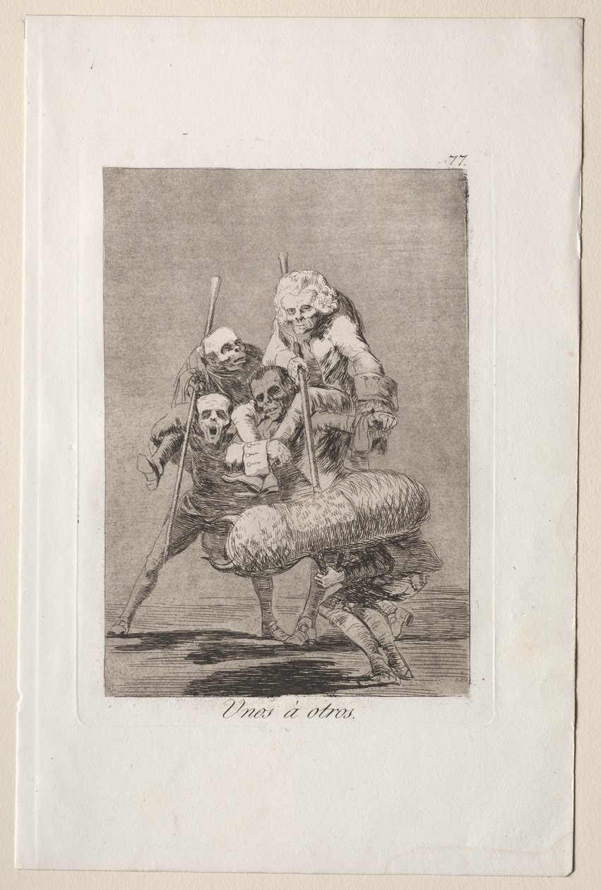 Caprichos: o que um faz ao outro de Francisco de Goya