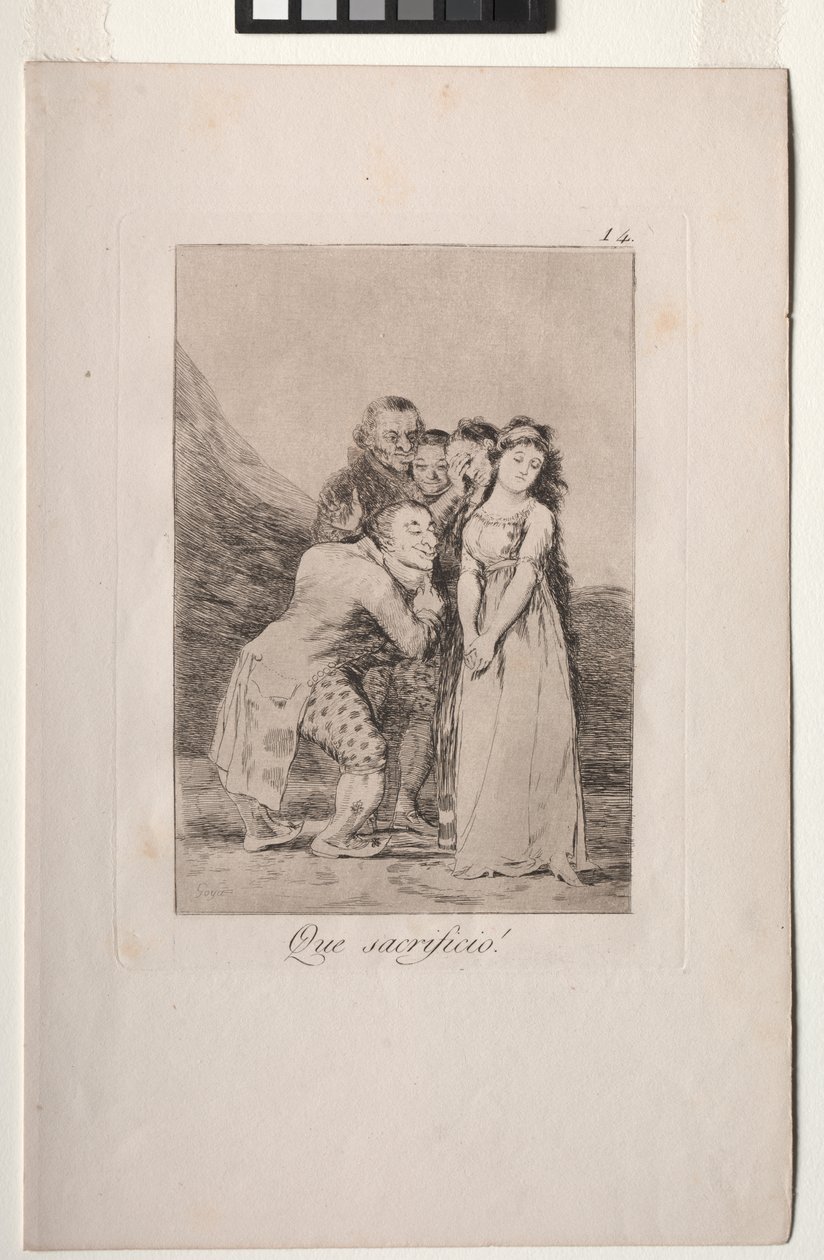 Caprichos: Que sacrifício! de Francisco de Goya