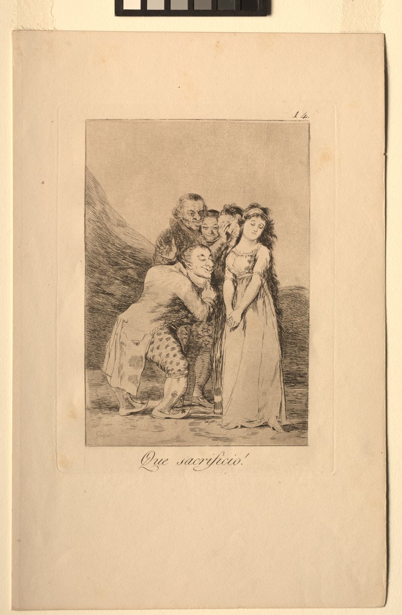 Caprichos: Que sacrifício! de Francisco de Goya