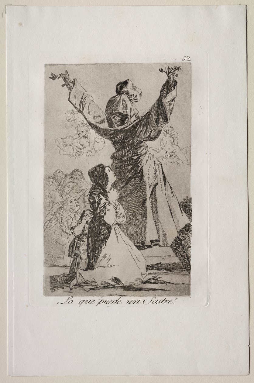 Caprichos: O que um alfaiate pode fazer! de Francisco de Goya