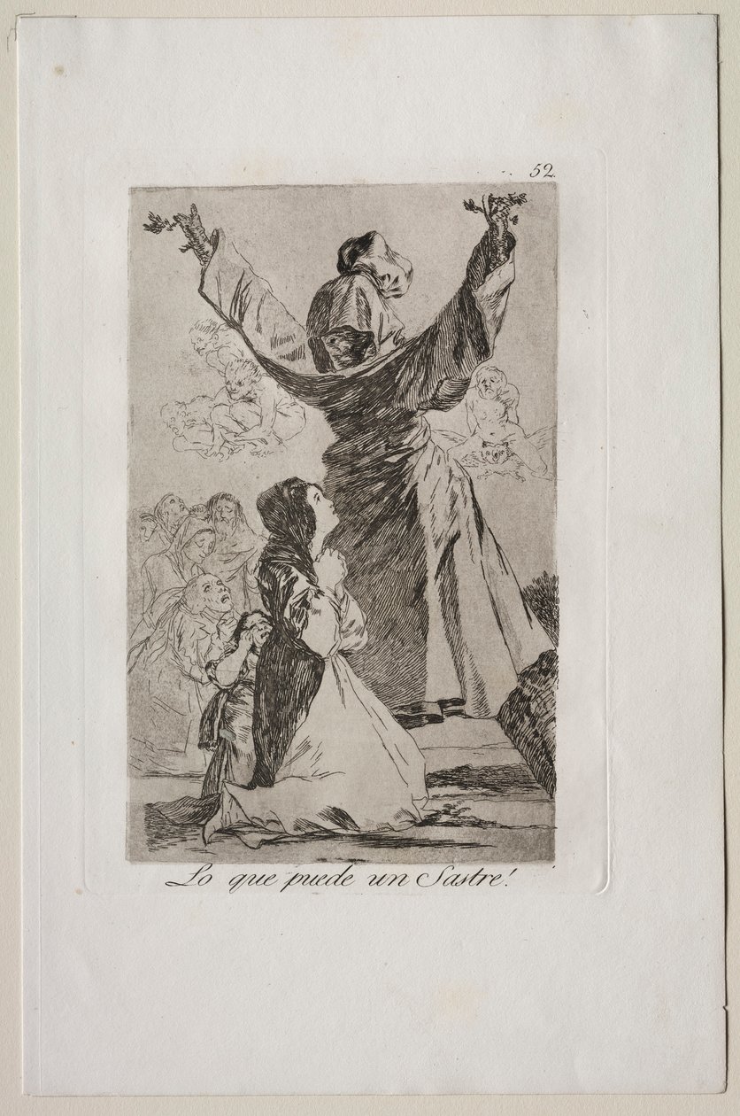 Caprichos: O que um alfaiate pode fazer! de Francisco de Goya
