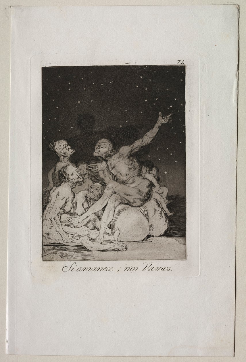 Caprichos: Quando o dia terminar, sairemos. de Francisco de Goya