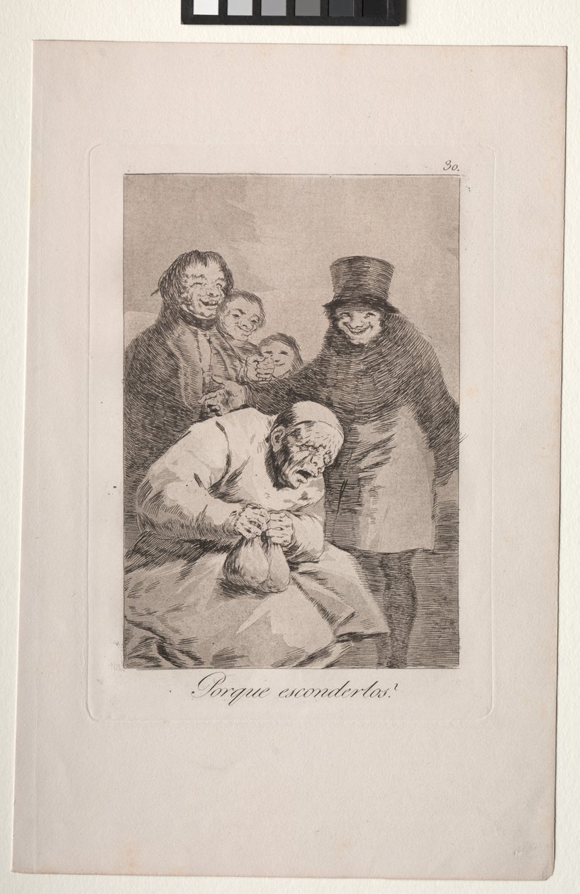 Caprichos: Por que escondê-los? de Francisco de Goya