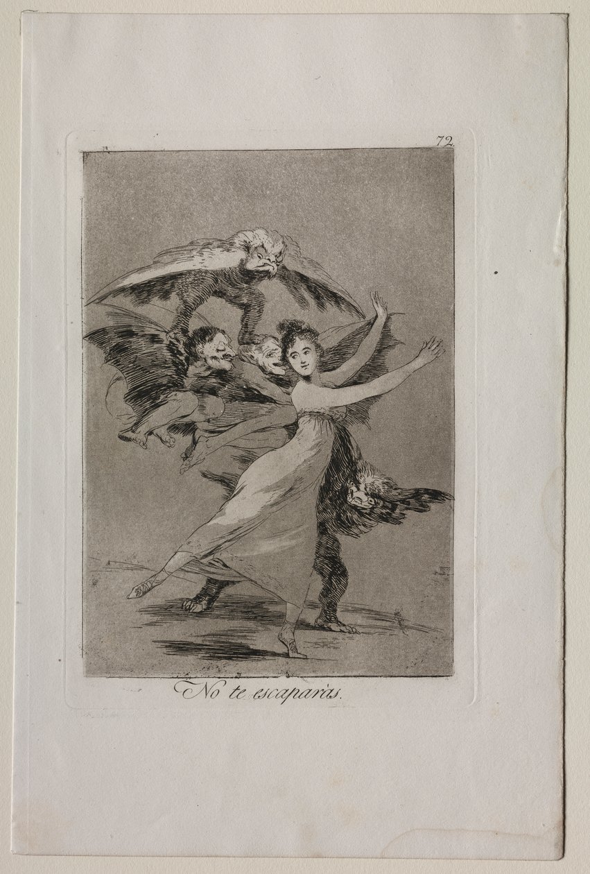 Caprichos: Você não vai escapar de Francisco de Goya