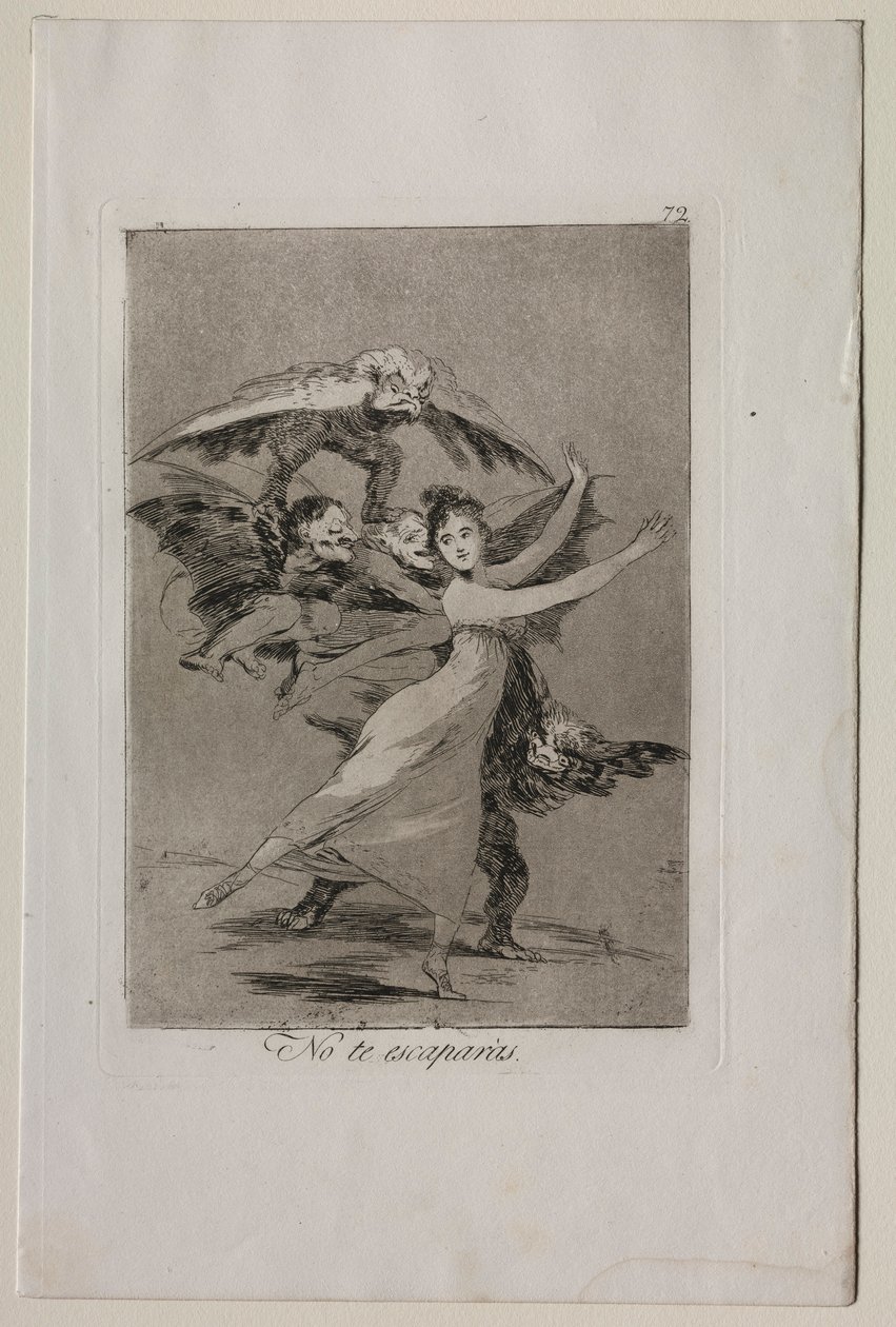 Caprichos: Você não vai escapar. de Francisco de Goya