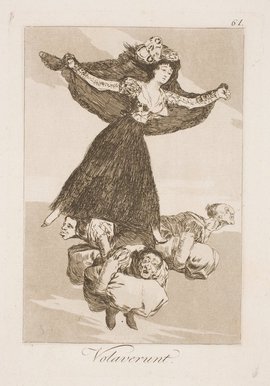Eles voaram para longe de Francisco de Goya
