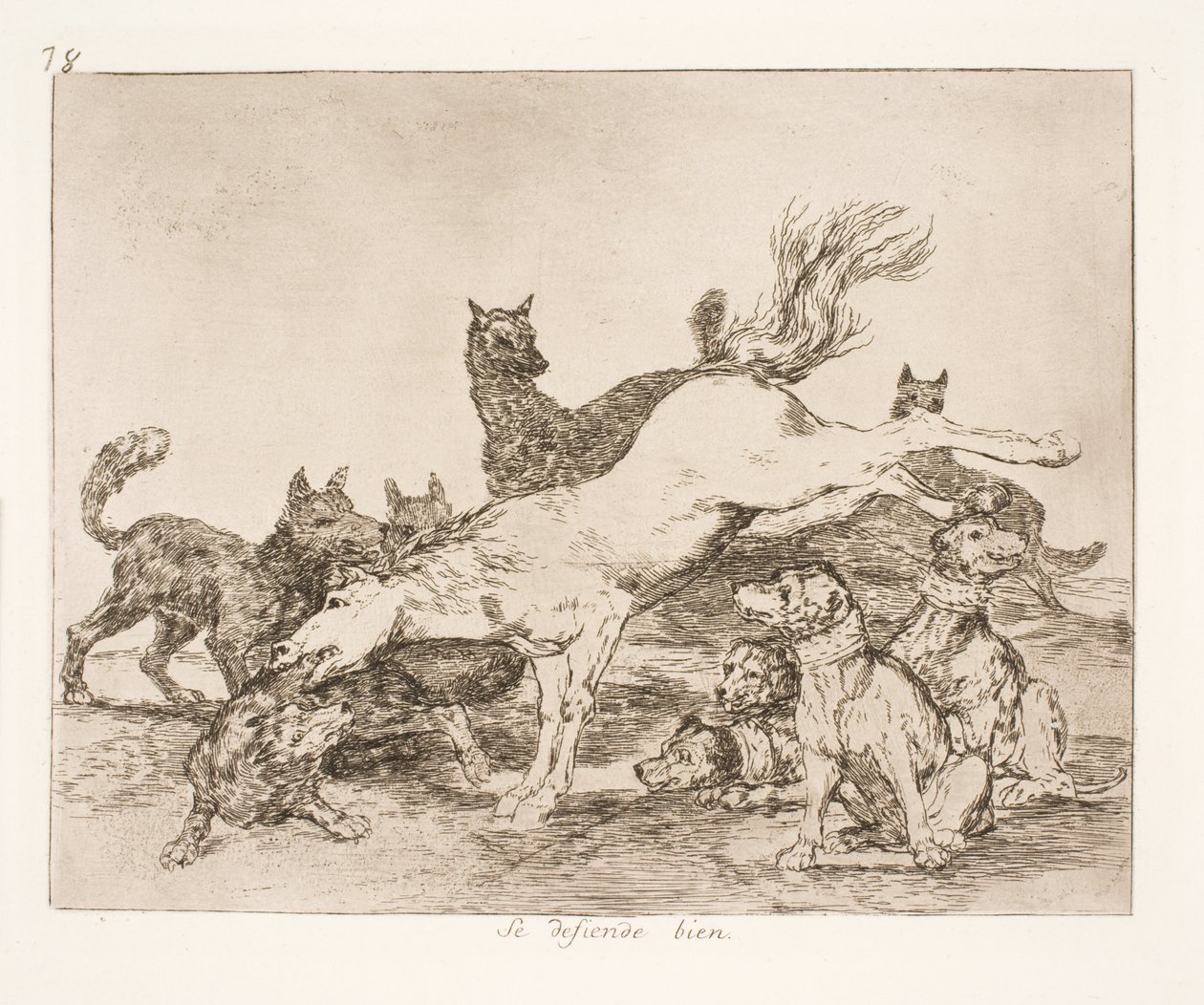 Eles se defendem bem (78) de Francisco de Goya