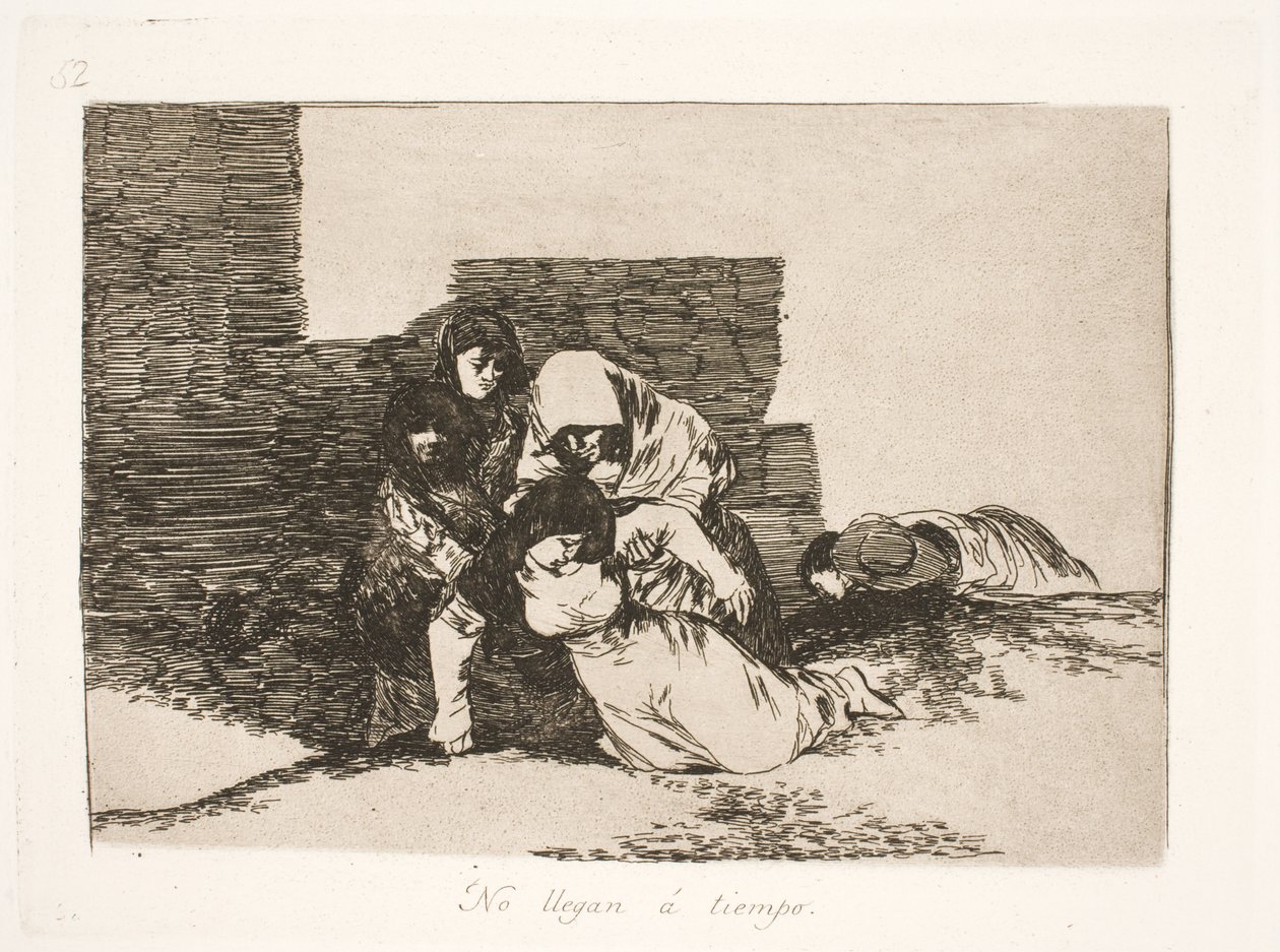 Eles chegaram tarde demais (52) de Francisco de Goya
