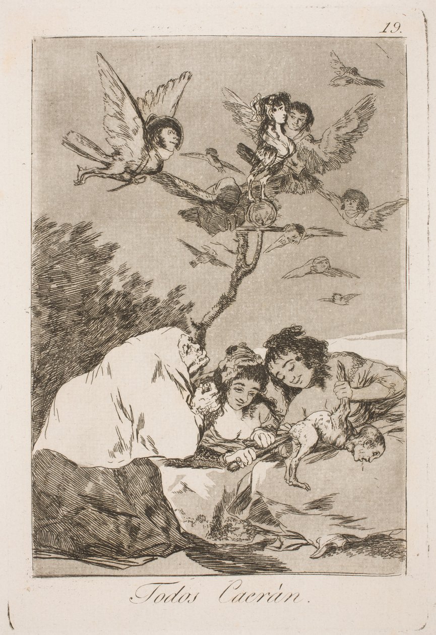 Todos eles vão cair de Francisco de Goya