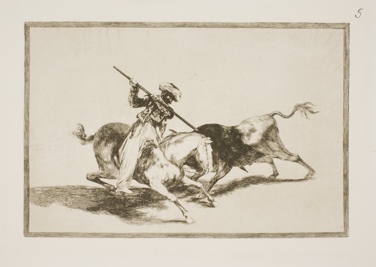 O inspirado Maurer Gazul é o primeiro a empalar touros de acordo com as regras de Francisco de Goya