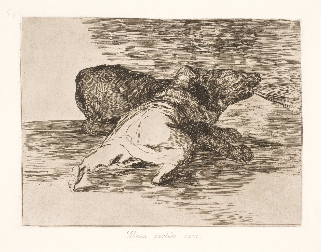 Ele ganha algo com isso! (40) de Francisco de Goya