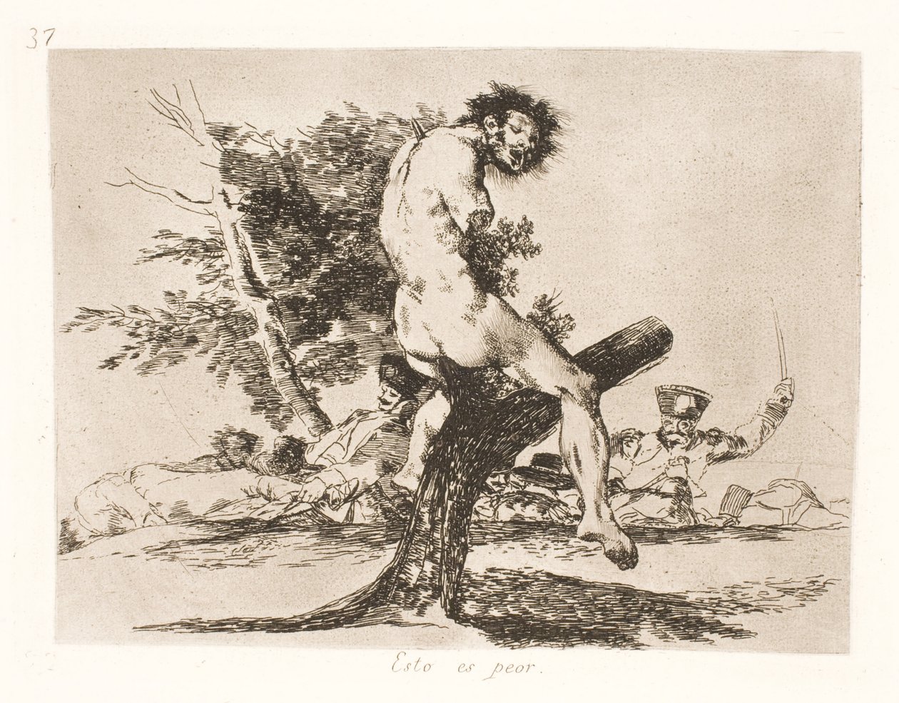 Isso é pior (37) de Francisco de Goya