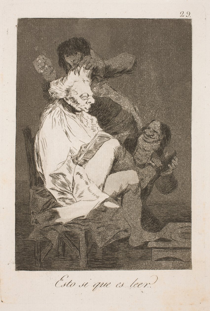 Isso se chama leitura de Francisco de Goya