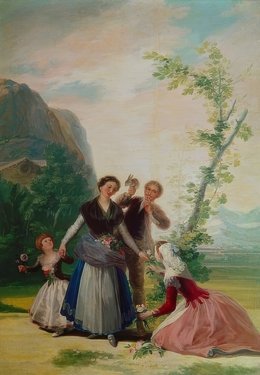 A menina de flor ou primavera. 1786 de Francisco de Goya