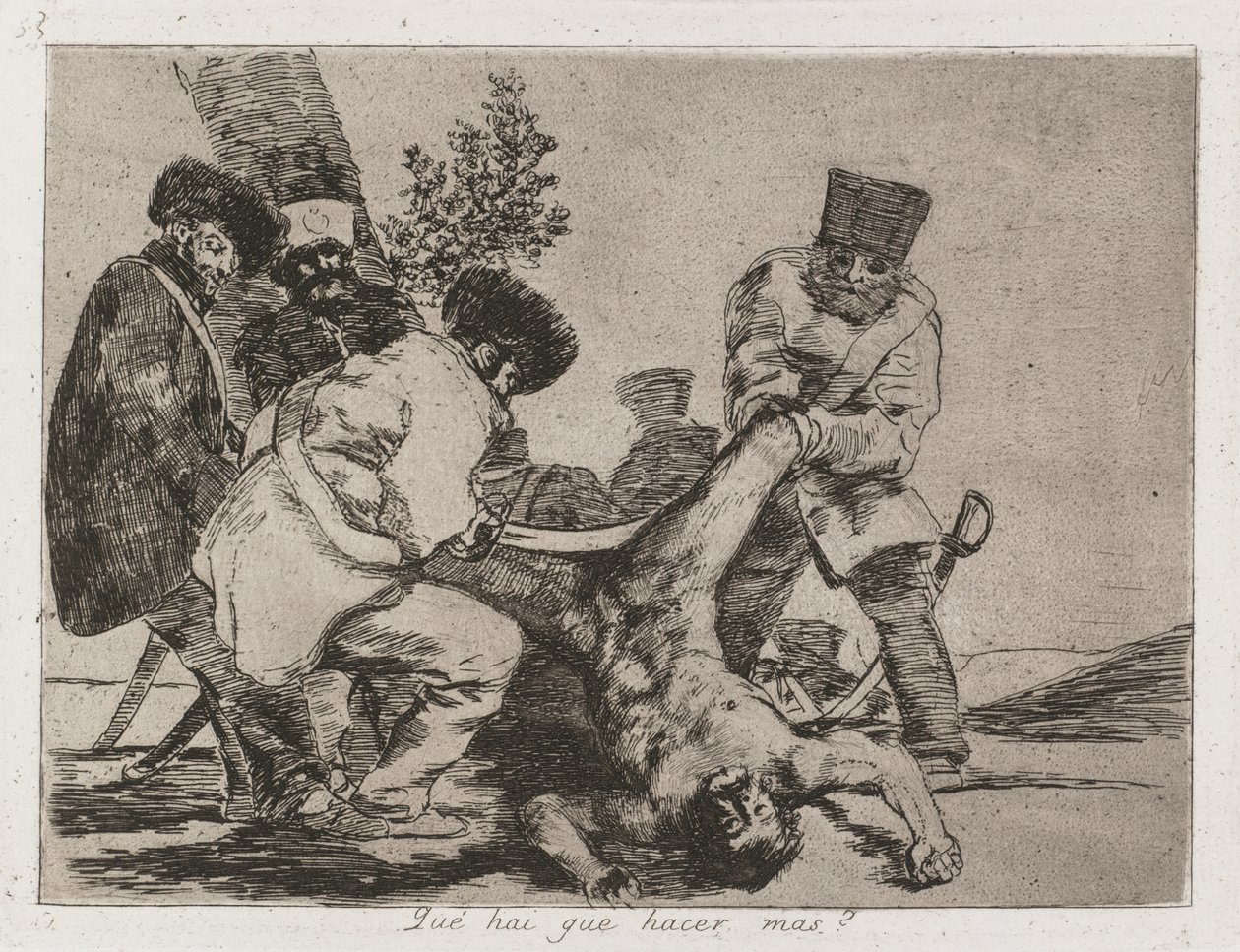 Desastres de guerra: Pl. 33, O que mais se pode fazer, 1810-1813. de Francisco de Goya