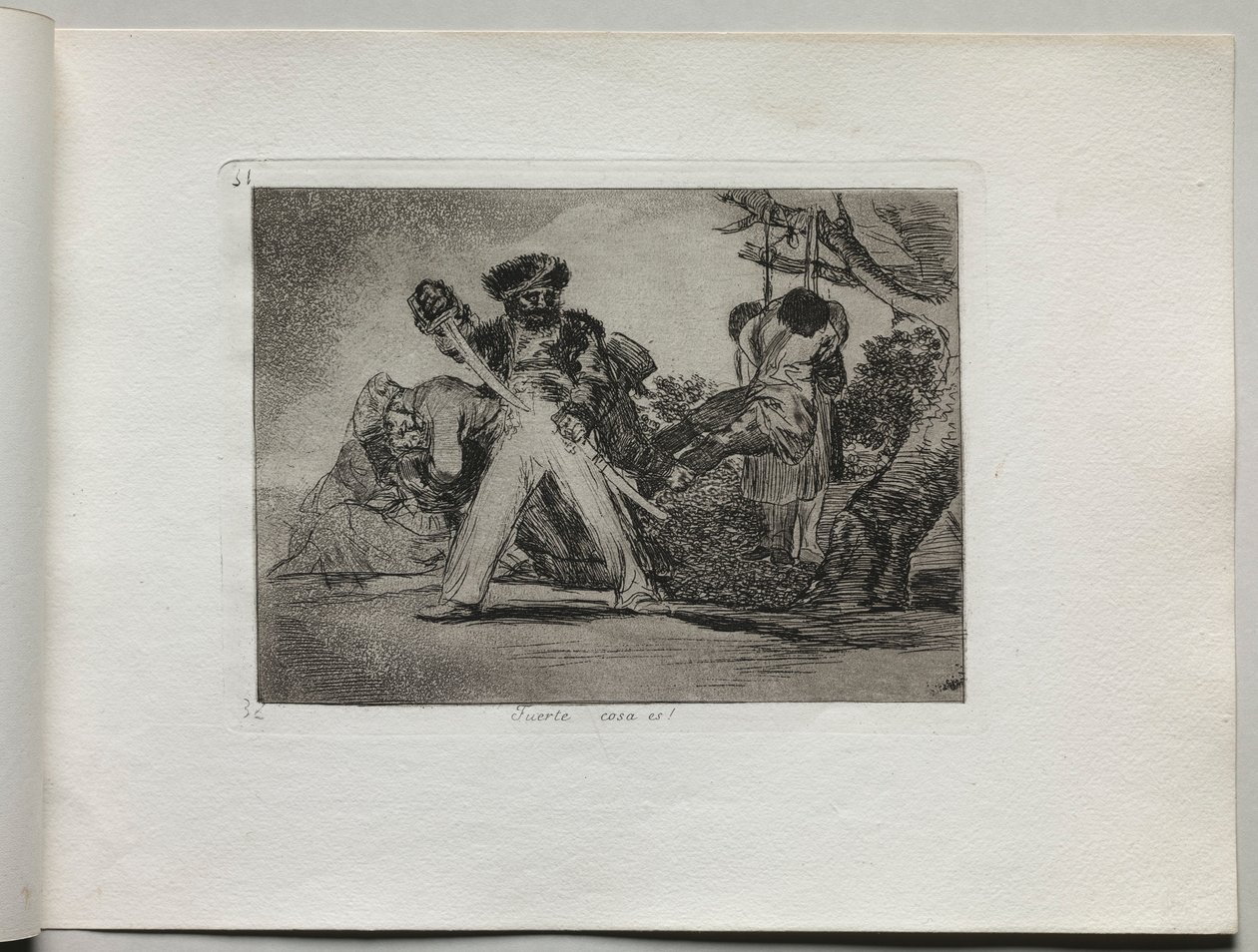 Desastres de guerra: isso é difícil, 1810-1820. de Francisco de Goya